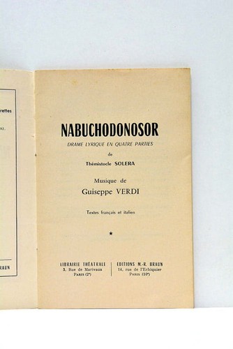 Nabuchodonosor giuseppe verdi - giuseppe,