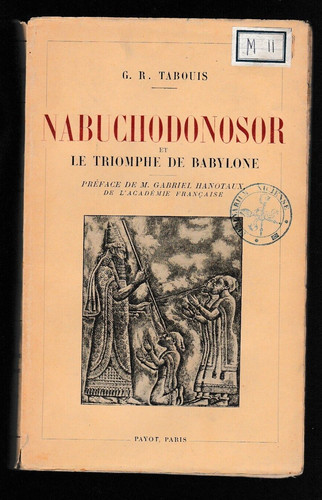Tabouis nabuchodonosor et le - -,
